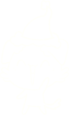 Bir insan tarafından çizilmiş Noel Yavrusu Tebeşiri