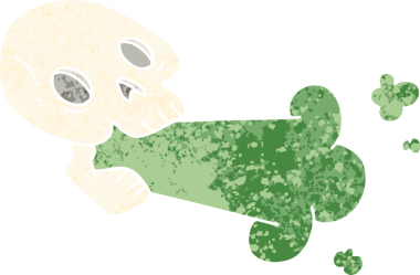 Bir insan tarafından çizilmiş tuhaf bir karikatür.