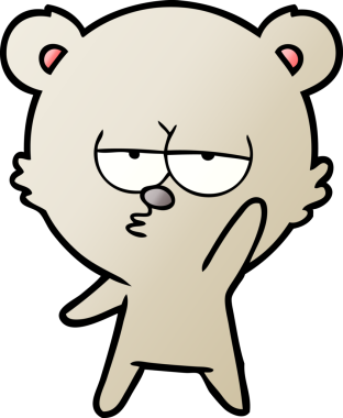 Bir insan tarafından çizilmiş bir çizgi film karakteri.