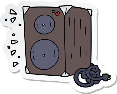 Bir insan tarafından çizilmiş bir çizgi film amfisinin çıkartması.