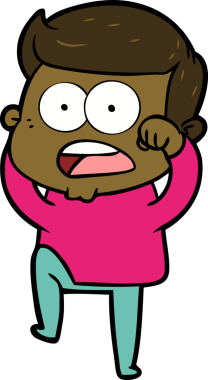 Bir insan tarafından çizilmiş bir karikatür.