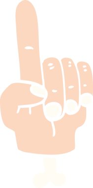 Bir insan tarafından çizilmiş işaret el sembolü