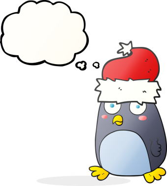 Bir insan tarafından çizilmiş serbest çizim baloncuk pengueni.