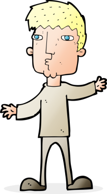 Bir insan tarafından çizilmiş garip bir adam.