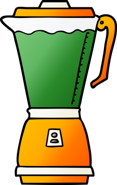 bir insan tarafından çizilmiş karikatür yemek işlemcisi