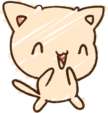 Bir insan tarafından çizilen Mutlu Kedi Tebeşiri