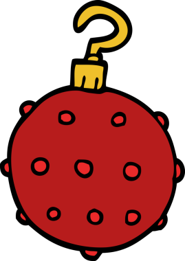 Bir insan tarafından çizilmiş kırmızı mücevher.