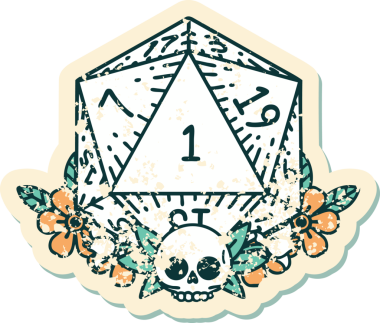 Doğal bir zarın grunge sticker 'ı bir insan tarafından çizilmiş çiçek elementleriyle yuvarlanıyor.