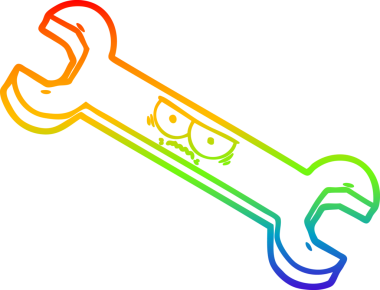 gökkuşağı gradyan çizimi bir insan tarafından çizilmiş kızgın çizgi aracı