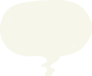 Bir insan tarafından çizilmiş düz renk çizgi film konuşma balonu