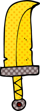 Bir insan tarafından çizilmiş karalama hançeri.