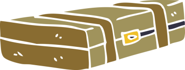 Bir insan tarafından çizilmiş karikatür kostümü kutusu.