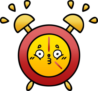 Bir insan tarafından çizilmiş alarm saatinin gölgeli çizimi