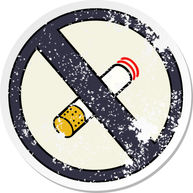 Sevimli bir çizgi filmin sıkıntılı çıkartması. Sigara içmek yasak. Bir insan tarafından çizilmek yasak.