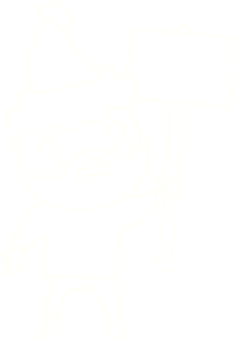 Bir insan tarafından çizilen Noel Adam Tebeşiri