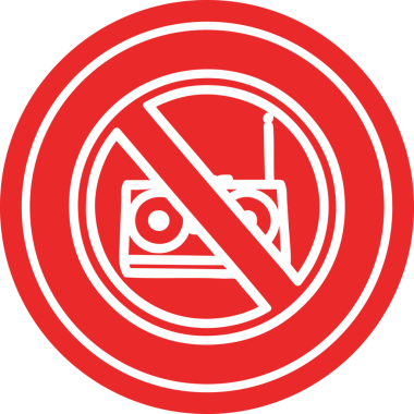 bir insan tarafından çizilmiş müzik dairesel simgesi yok