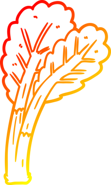 Bir insan tarafından çizilmiş bir çizgi robarbın sıcak gradyan çizimi