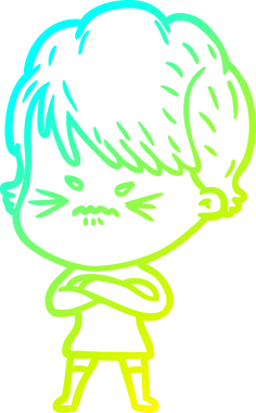 Bir insan tarafından çizilmiş karikatür çizimi.