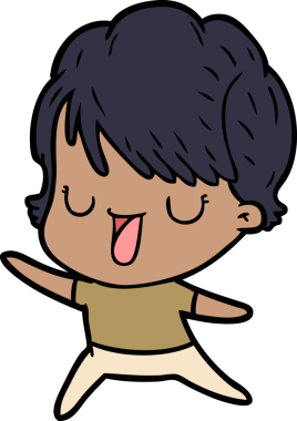 Bir insan tarafından çizilmiş bir karikatür kadın konuşuyor.