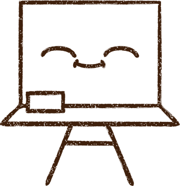 Bir insan tarafından çizilen Okul Tahtası Kömür Çizimi