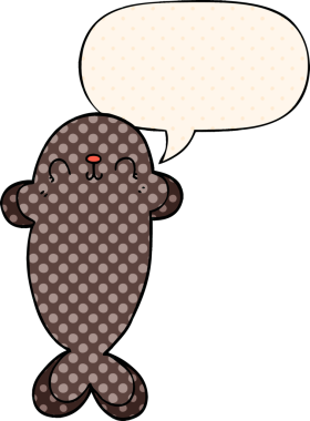 Bir insan tarafından çizilmiş çizgi roman tarzında konuşma baloncuğu olan karikatür mührü