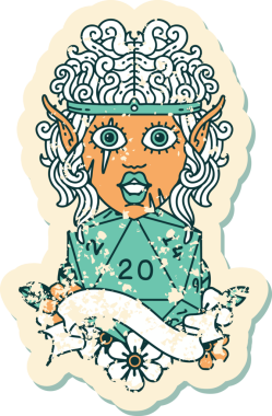 Retro Dövme Tarzı Barbar karakter yüzü Bir insan tarafından çizilmiş doğal yirmi zar ile