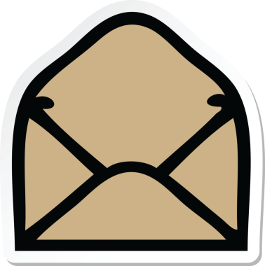 Bir insan tarafından çizilmiş şirin bir karikatür kağıdının etiketi.