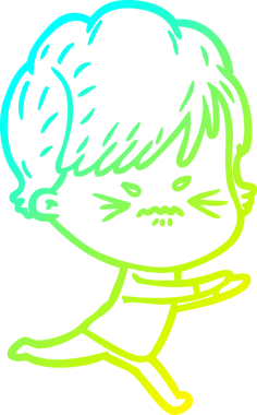 Bir insan tarafından çizilmiş karikatür çizimi.