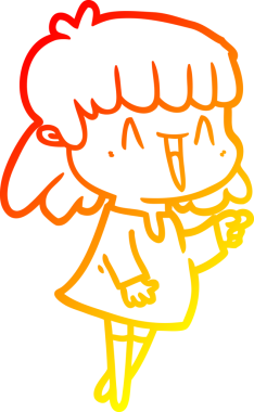 Bir insan tarafından çizilmiş bir karikatür kadın çizimi