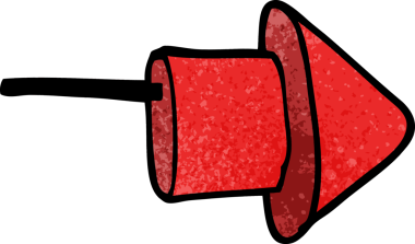 Bir insan tarafından çizilmiş havai fişek karalaması