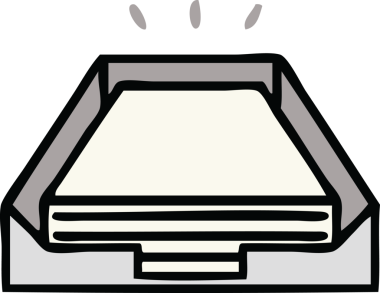 Bir insan tarafından çizilmiş şirin bir kutu karikatürü.