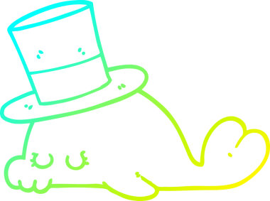 Bir insan tarafından çizilmiş karikatür yunusu çizimi.