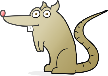 Bir insan tarafından çizilmiş serbest çizgi film faresi.