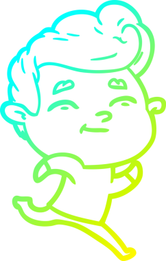 Bir insan tarafından çizilmiş çizgi film karakteri çizimi.