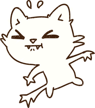 Kızgın Kedi Tebeşiri Bir insan tarafından çizilmiş