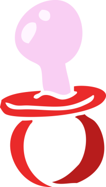 bir insan tarafından çizilmiş karalama bebek emziği.