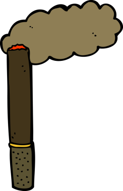 Bir insan tarafından çizilmiş bir puro.