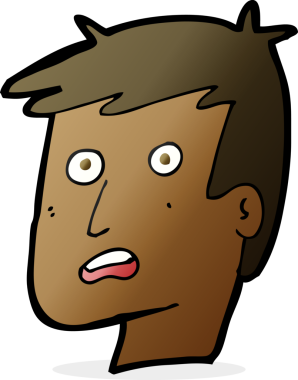 Bir insan tarafından çizilmiş mutsuz bir yüz.