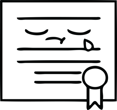 Mezuniyet diplomasını çizen çizgi bir insan tarafından çizilmiş.