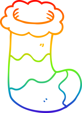 Bir insan tarafından çizilmiş bir karikatür çiziminin gökkuşağı gradyanı