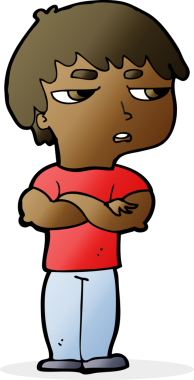 Bir insan tarafından çizilmiş rahatsız bir çocuk.