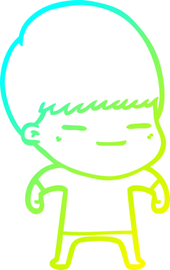 Bir insan tarafından çizilmiş kendini beğenmiş bir çizgi film karakteri.