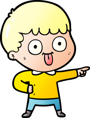 Bir insan tarafından çizilmiş çizgi film adamı.