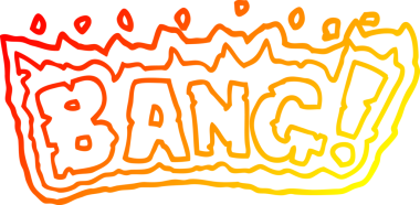 Bir insan tarafından çizilmiş bir çizgi filmin sıcak gradyan çizimi