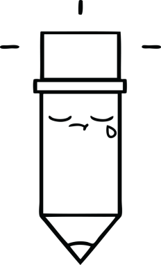 Bir insan tarafından çizilmiş bir kalem çizimi