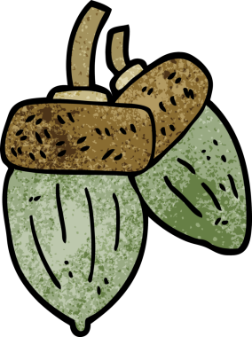 Bir insan tarafından çizilmiş karikatür palamudu.