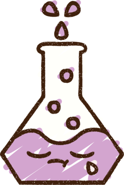 Bir insan tarafından çizilen köpüren Kimyasal Tebeşir Çizimi