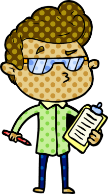 Bir insan tarafından çizilmiş havalı bir çizgi film.