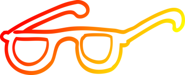 Bir insan tarafından çizilmiş çizgi film güneş gözlüğü çizimi.