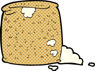 Bir insan tarafından çizilmiş çizgi film unu.